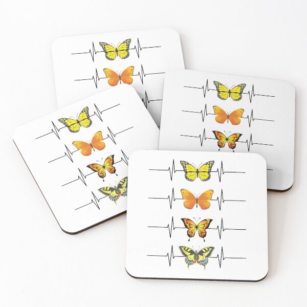 Item preview, Butterfly Heartbeat, Multiple Butterflies, Monarch, Cloudless Sulphur designed and sold by JRice66.
