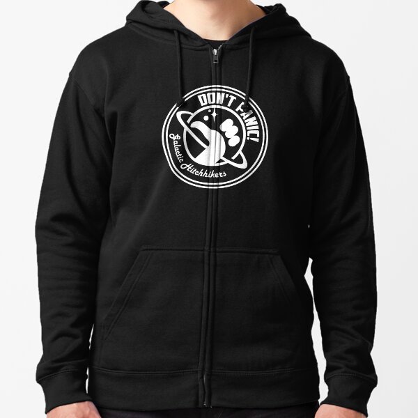 Galactic Hitchhikers Classic White Logo Zipped Hoodie