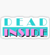 Pegatina Muerto en el interior