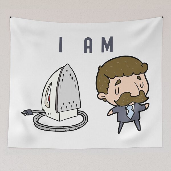 Item preview, I Am Ironing Man, Cartoon designed and sold by InfiniteeShop.