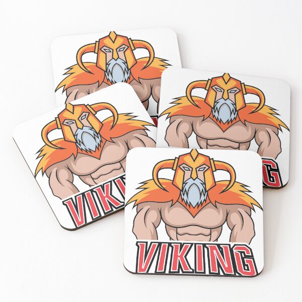 Item preview, Orange helmet viking standing pose designed and sold by abhishekarts.
