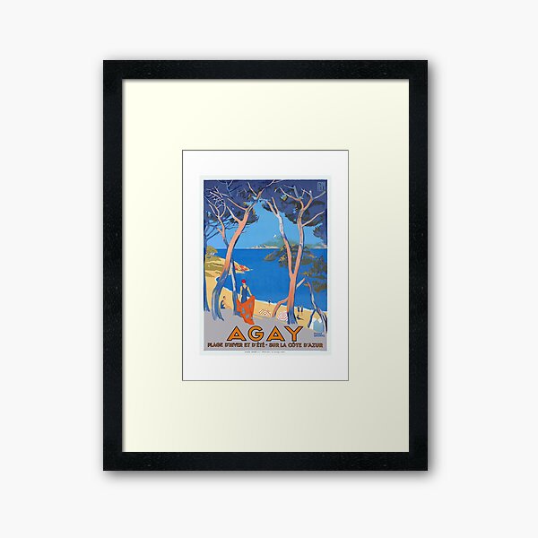 Artikel-Vorschau von 1928 FRANKREICH Agay Französische Riviera PLM Reiseplakat, designt und verkauft von retrographics.