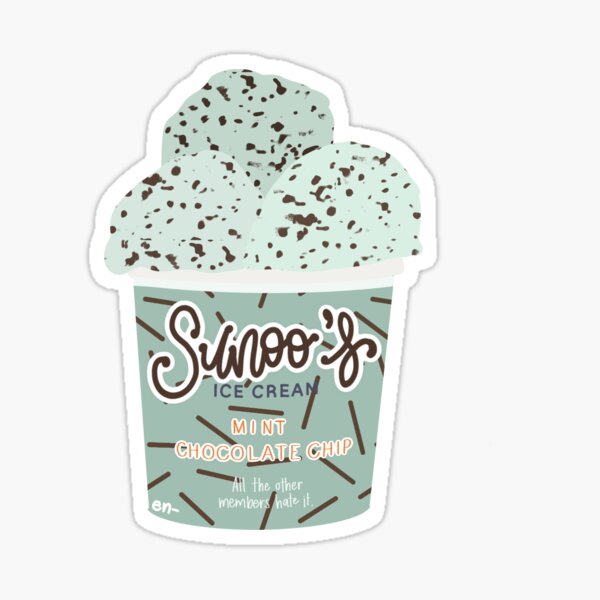 GLACE CHOCOLAT MENTHE SUNOO // ENHYPEN Sticker