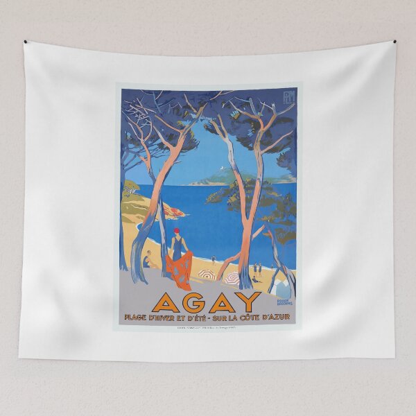 Item preview, 1928 FRANCE Agay French Riviera PLM Travel Poster designed and sold by retrographics.