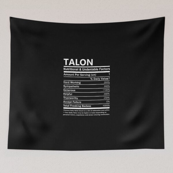 Item preview, Talon Name T Shirt - Talon Nutritional And Undeniable Factors Gift Item Tee designed and sold by oltonomer8.