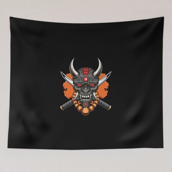 Item preview, Oni Mask Illustration 04  designed and sold by GrausQuinn.