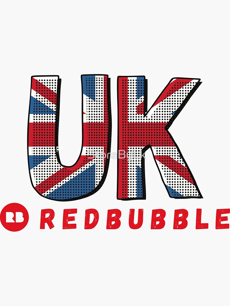 "Redbubble UK Sticker" Sticker for Sale by StoreByLk Redbubble