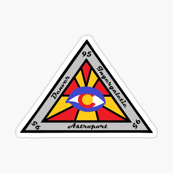 Denver Intergalactic Astroport-Masons Sticker