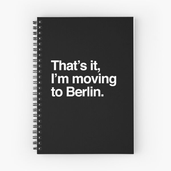 Item preview, That's it, I'm moving to Berlin designed and sold by directgifts.