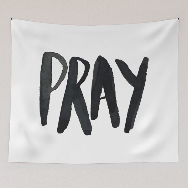 Item preview, Pray Typography designed and sold by theanointedhome.