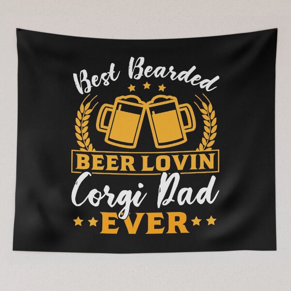 Item preview, Best Bearded Beer Loving Corgi Dad Ever designed and sold by Express YRSLF.