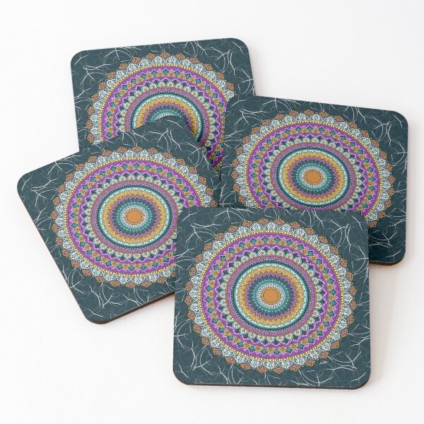 Item preview, Royal teal moment mandala  designed and sold by Snackpackarts.