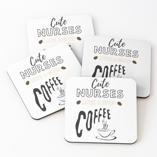 Item preview, Cute nurses love a good coffee white edition  designed and sold by DylAtho8.