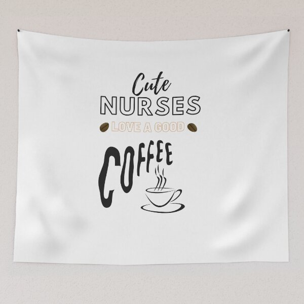 Item preview, Cute nurses love a good coffee white edition  designed and sold by DylAtho8.