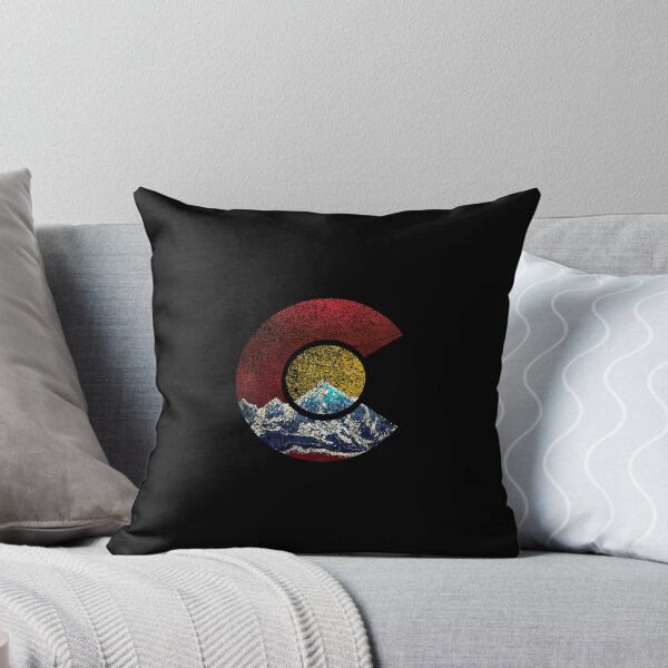 Item preview, Colorado With Flag Inspired Mountain Scene designed and sold by elamlakini.