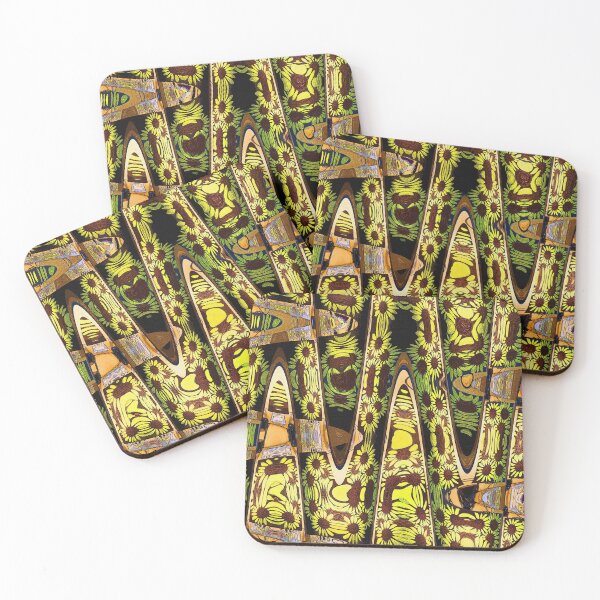 Item preview, Tom Stanley Janca Hand Painted Sunflowers Abstract designed and sold by Tom Janca.