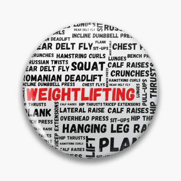 Item preview, Weightlifting Typography Box Black - Funny Gym designed and sold by GymWearDepot.