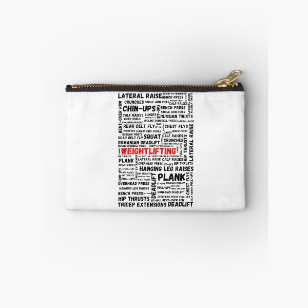 Item preview, Weightlifting Typography Box Black - Funny Gym designed and sold by GymWearDepot.