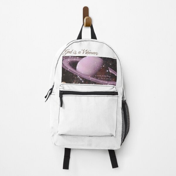 Vista previa del artículo con la obra «dios es una mujer - espacio, universo, planetas brillantes (en blanco)», diseñado y vendido por thewayitshine.