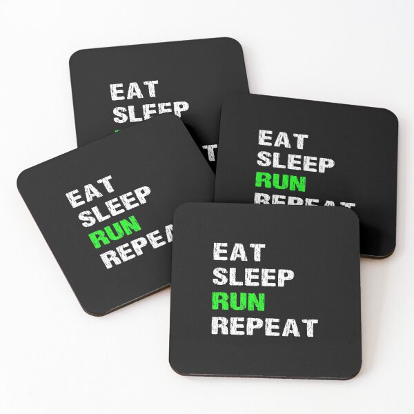 Item preview, Eat Sleep Run Repeat Funny Running Slogan Runner Gift Idea designed and sold by soldeokate.