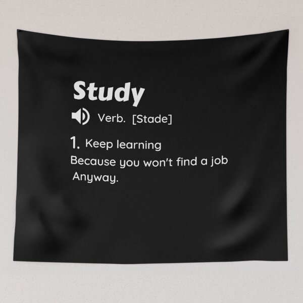 Item preview, Funny Study Definition lovers - Funny Trending memes lovers designed and sold by chetan786.