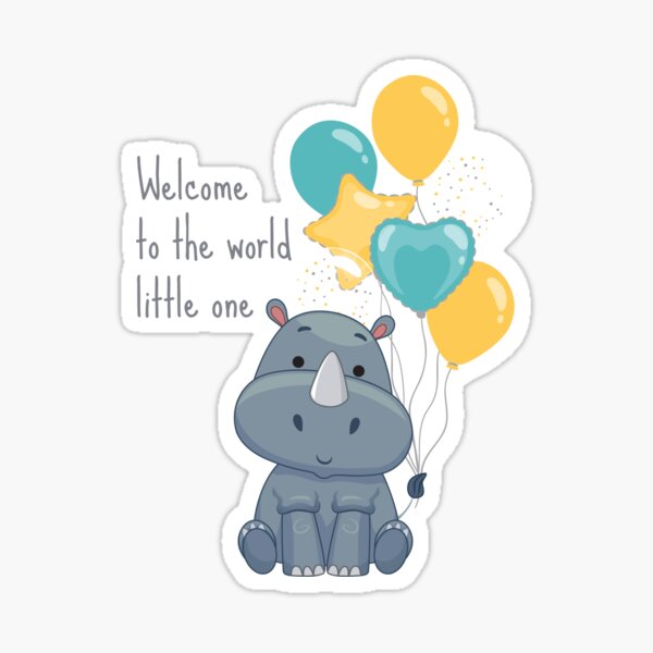 Welcome Little One Stickers for Sale