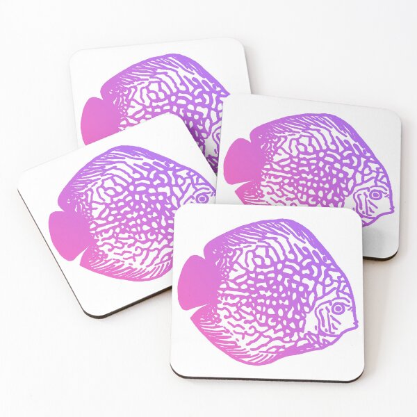 Item preview, Pink and Purple Discus Fish  designed and sold by CaptinAubs.