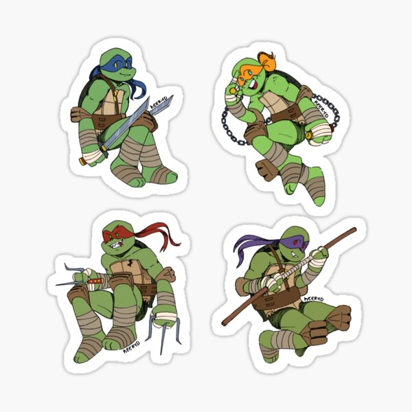 Teenage Mutant Ninja Turtles Cartoon Vinyl Sticker Decal WALL