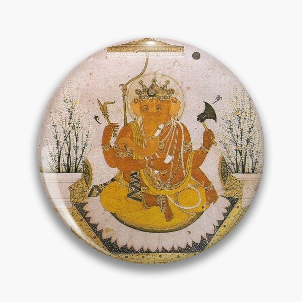 Item preview, Ganesh, Remover Of Obstacles Hindi Textile Pattern designed and sold by Popular-Gifts.