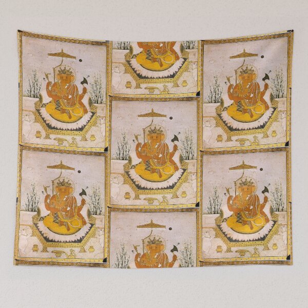 Item preview, Ganesh, Remover Of Obstacles Hindi Textile Pattern designed and sold by Popular-Gifts.