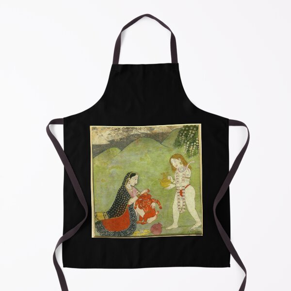 Item preview, Baby Ganesh taking a bath with Shiva and Parvati designed and sold by Popular-Gifts.