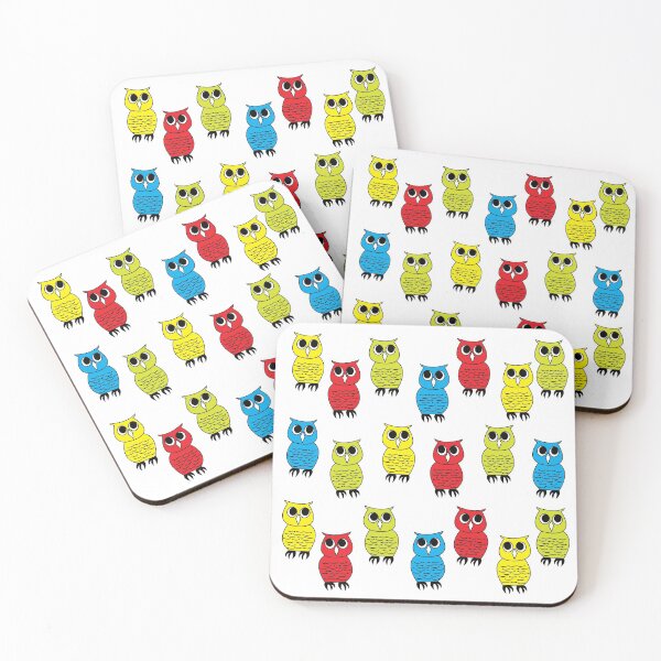Item preview, Cute Owls Colorful Owls Owl Pattern designed and sold by Nisha Prabhu.