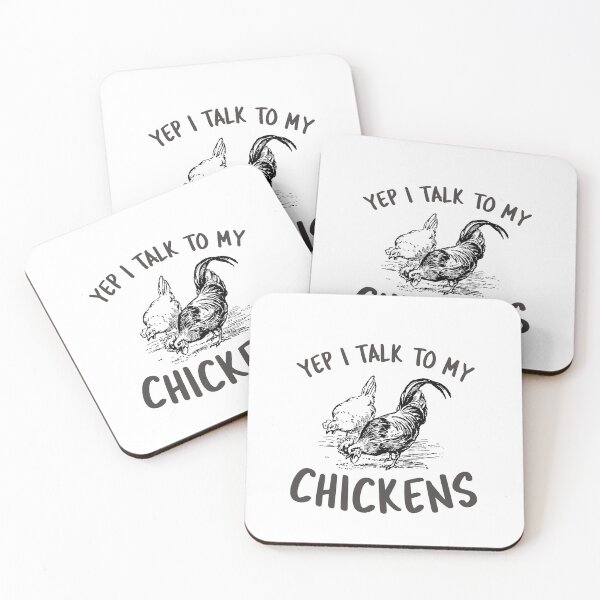 Item preview, Yep I Talk To My Chickens -funny chicken design in black text designed and sold by katiekendall.