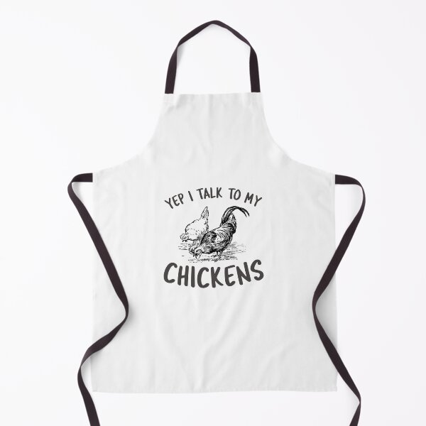 Item preview, Yep I Talk To My Chickens -funny chicken design in black text designed and sold by katiekendall.