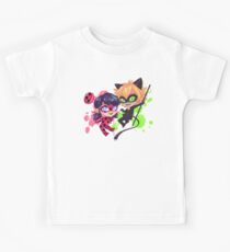 Chibi Time! Ladybug & Cat Noir Kids Tee