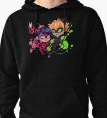 Sudadera con capucha Tiempo de Chibi! Ladybug & Cat Noir