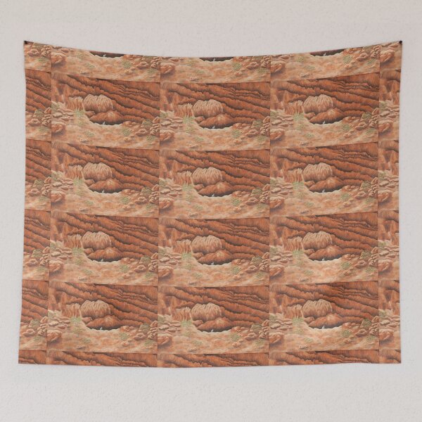 Item preview, Grey Kangaroo, Red Rocks designed and sold by Rebecca-Art.