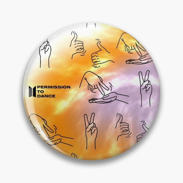 Item preview, Permission To Dance Sign Language - Kpop Fan Art designed and sold by gambarin-art.