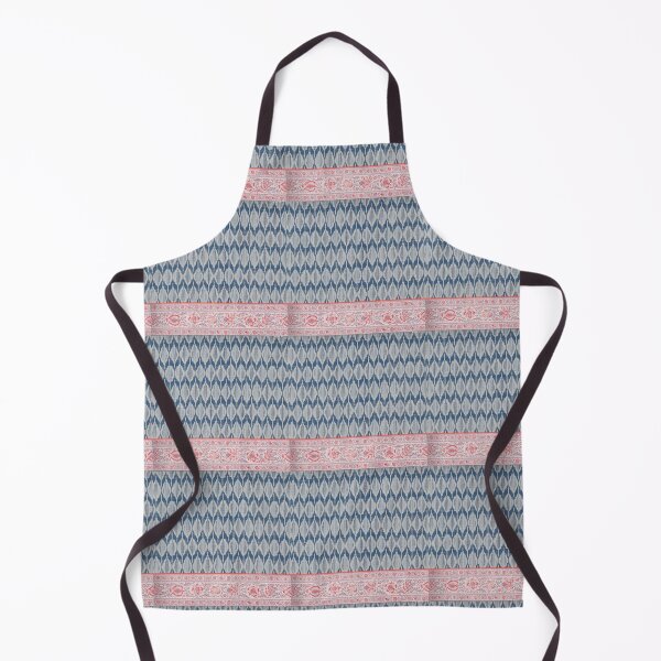 Item preview, Indigo border geomatrical print designed and sold by Chitrakona.