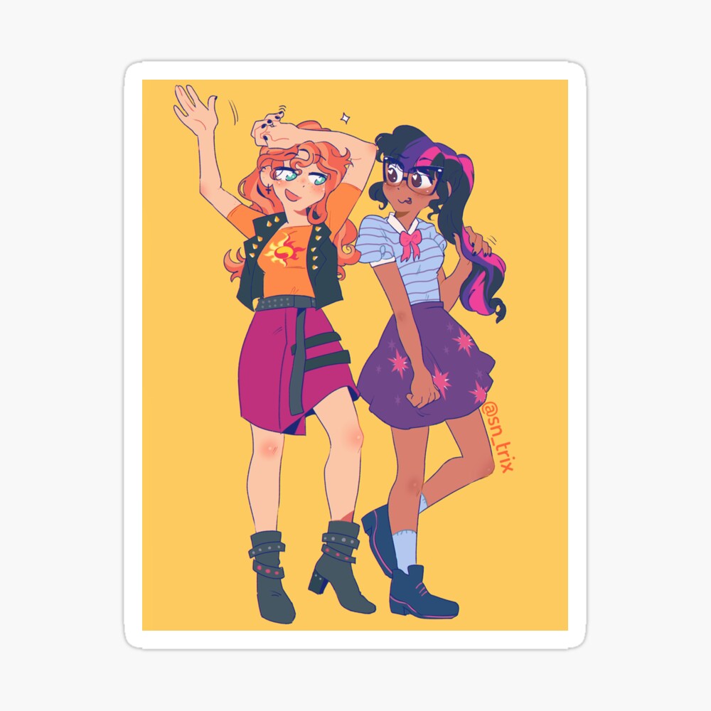 Sunset Shimmer and Twilight Sparkle