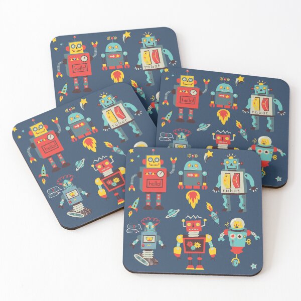 Item preview, Retro Space Robots designed and sold by emilykskinner.