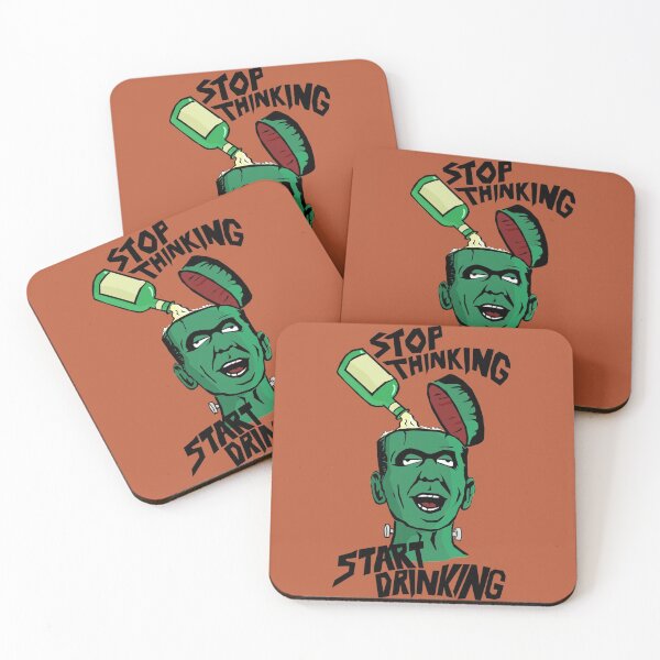 Item preview, Stop Thinking, Start Drinking designed and sold by AstroHitter.
