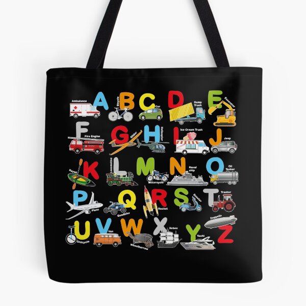 Item preview, Alphabet Transport Learning ABC Car Bus designed and sold by CreativiTee4u.