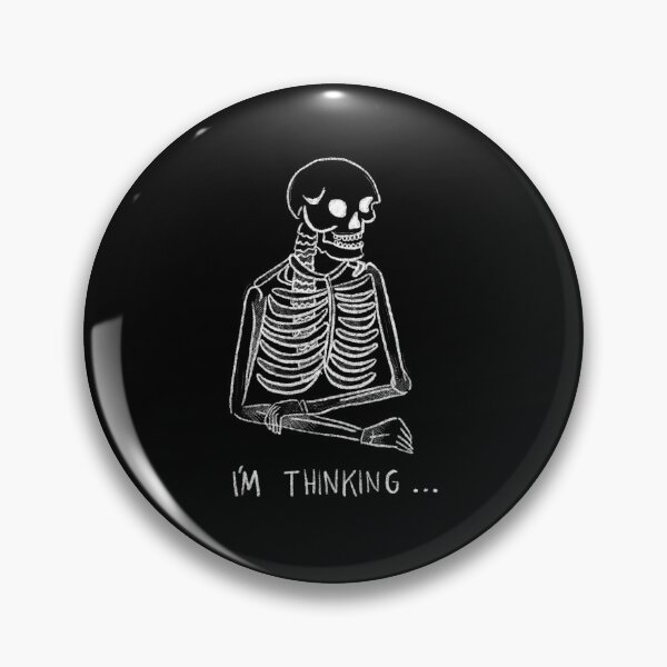 Item preview, Overthinking skeleton   designed and sold by kindsoulapparel.