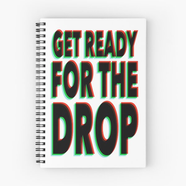 Item preview, Get Ready for the Drop - Old skool Ravers glitch text designed and sold by NearTheKnuckle.