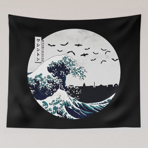 Item preview, Washington Kanagawa Wave Dark designed and sold by DFerraz.