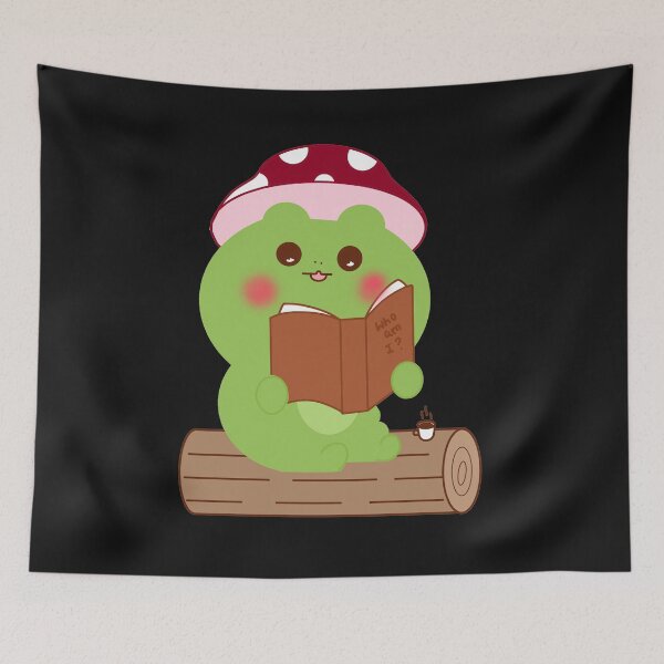 Item preview, Cute Frog Reading Book designed and sold by Cute Bunny.