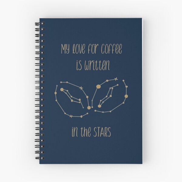 Item preview, My Love For Coffee Is Written In The Stars (Coffee Bean Constellation - Gold) designed and sold by GlitterState.
