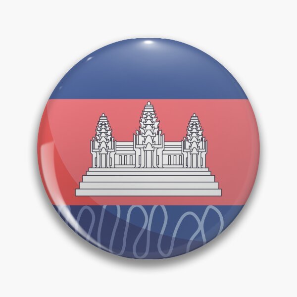 Item preview, Combodia Flag Country Isolated Icon designed and sold by MIDDLX.
