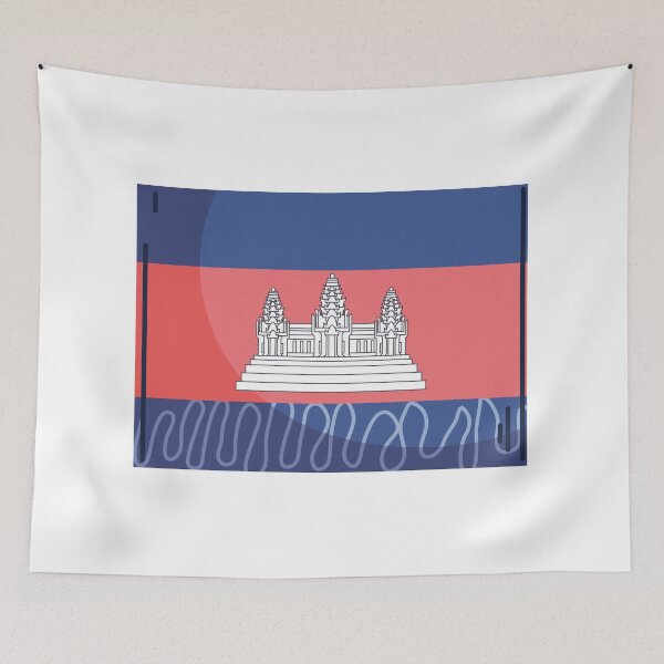 Item preview, Combodia Flag Country Isolated Icon designed and sold by MIDDLX.